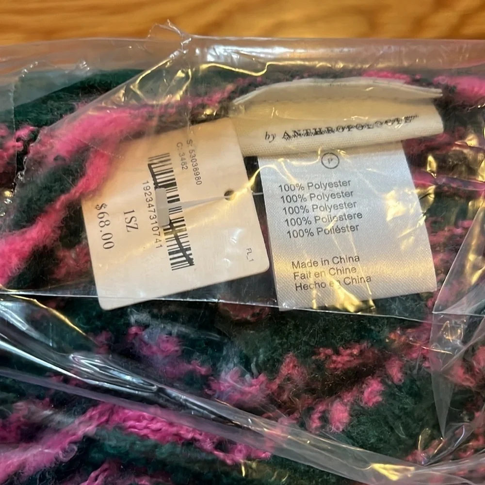Anthropologie Tartan Plaid Throw Blanket NWT